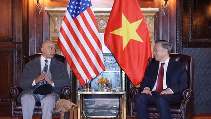 Tổng Bí thư, Chủ tịch nước Tô Lâm gặp Ban lãnh đạo Đảng Cộng sản Hoa Kỳ