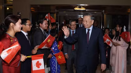 Tổng Bí thư, Chủ tịch nước Tô Lâm bắt đầu chuyến thăm cấp Nhà nước tới Canada