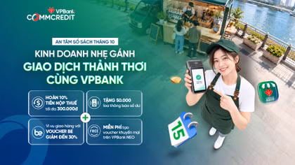 VPBank tặng 50.000 loa thông báo biến động số dư cho hộ kinh doanh