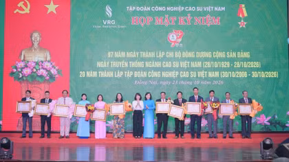 Tự hào truyền thống 97 năm ngành Cao su Việt Nam