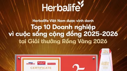 ­Herbalife được vinh danh Top 10 Doanh nghiệp Vì cuộc sống cộng đồng