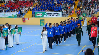 30 đoàn thể thao học sinh tranh tài tại Giải Thể thao học sinh phổ thông toàn quốc