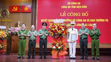 Công an tỉnh Điện Biên có tân Phó Giám đốc