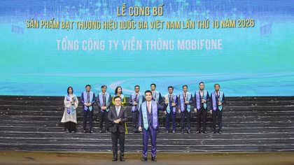 MobiFone 5G được công nhận đạt Thương hiệu quốc gia Việt Nam lần thứ 10