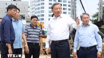 Tổng Bí thư, Chủ tịch nước Tô Lâm kiểm tra tiến độ Vành đai 1, trường học mới tại Hà Nội