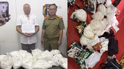 Bắt gọn khách Tây mang 15kg heroin lên máy bay