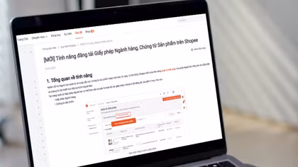 Shopee mới ra mắt tính năng đăng tải giấy phép ngành hàng, chứng từ sản phẩm trên Kênh Người bán.