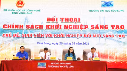 Trường Đại học Cửu Long nuôi dưỡng, thúc đẩy tinh thần khởi nghiệp cho sinh viên
