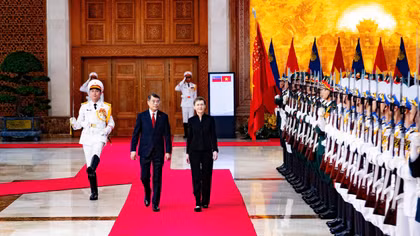 Thủ tướng Lê Minh Hưng chủ trì lễ đón chính thức Thủ tướng Liechtenstein