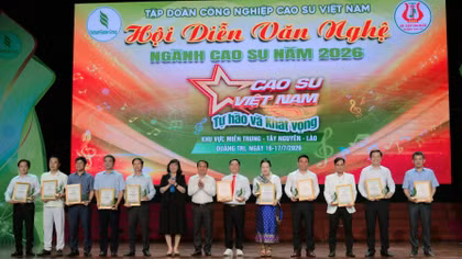 Cao su Chư Sê giành giải nhất Hội diễn Văn nghệ khu vực II năm 2026