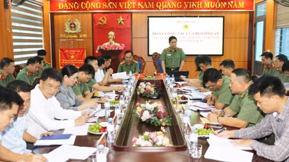 Bộ Công an khảo sát về thành lập Trường Văn hóa CAND trên địa bàn tỉnh Nghệ An