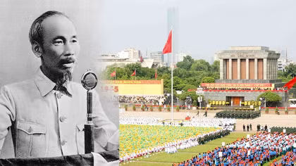 Nước non thắm sắc trời thu