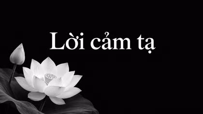 Lời cảm tạ