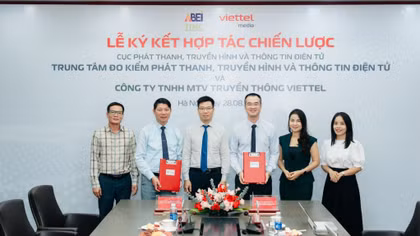 Viettel Media và Trung tâm Đo kiểm Phát thanh, Truyền hình và Thông tin điện tử hợp tác chiến lược