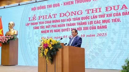 Thủ tướng phát động đợt thi đua cao điểm lập thành tích chào mừng Đại hội XIV của Đảng