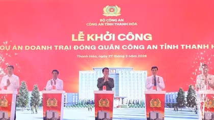 Doanh trại mới Công an tỉnh Thanh Hóa - Bước tiến chiến lược hướng tới hiện đại hóa lực lượng