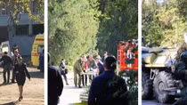 Hiện trường rợn người vụ đánh bom, xả súng tại trường học ở Crimea