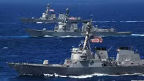  Nhóm tàu chiến, máy bay Mỹ chở 60 tên lửa Tomahawk áp sát bờ biển Syria