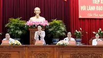 Chủ tịch Quốc hội tiếp xúc, làm việc với lãnh đạo Cần Thơ