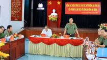 Thứ trưởng Lê Tấn Tới làm việc với Công an tỉnh An Giang