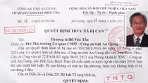 Truy nã bị can Lưu Bách Thảo