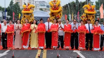 Phó Chủ tịch nước Võ Thị Ánh Xuân dự khánh thành cầu Nguyễn Thái Học