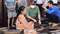 Động viên, hỗ trợ các hộ gia đình bị hỏa hoạn