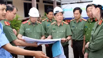 Đẩy nhanh tiến độ xây dựng trụ sở Công an huyện Mỏ Cày Nam