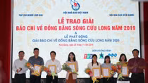 Trao Giải báo chí về đồng bằng sông Cửu Long năm 2019