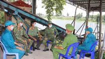CBCS Công an An Giang tình nguyện ở lại biên giới phòng, chống dịch 