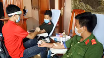 CBCS Công an tỉnh Hậu Giang tham gia hiến máu tình nguyện