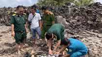 Phát hiện nhiều súng, đạn trong lúc cải tạo đất