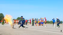 Huyện đảo Phú Quốc tổ chức hội thao kỹ thuật chữa cháy và cứu nạn cứu hộ 