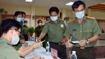 CBCS Công an quê hương Đồng Khởi bỏ phiếu bầu cử