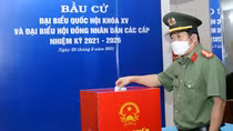 CBCS Công an An Giang bỏ phiếu bầu cử