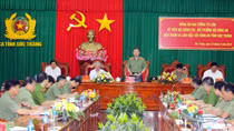 Bộ trưởng Tô Lâm kiểm tra công tác tại Công an tỉnh Sóc Trăng 