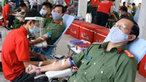 Công an An Giang hiến máu tình nguyện