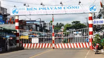 Bến phà Vàm Cống tạm dừng hoạt động từ ngày 30-6
