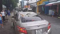 Nhiều sự cố trong cơn mưa to, gió lớn