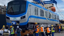 Cận cảnh hình ảnh 3 toa tàu đầu tiên của tuyến metro số 1