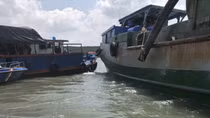 Chìm tàu trên sông Gò Gia, thuyền trưởng mất tích