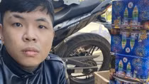 Tạm giữ hình sự thanh niên xăm trổ vận chuyển pháo nổ