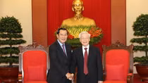 Tổng Bí thư, Chủ tịch nước Nguyễn Phú Trọng tiếp Thủ tướng Campuchia Hun Sen