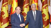 Thủ tướng Nguyễn Xuân Phúc tiếp Thủ tướng Sri Lanka bên lề Hội nghị WEF ASEAN