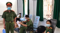 Hơn 600 giảng viên, học viên Cảnh sát hiến máu cứu người 