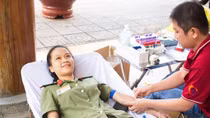 Hơn 500 học viên An ninh hiến máu vì đồng đội thân yêu