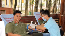 542 sinh viên Đại học An ninh tham gia hiến máu cứu người