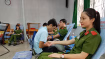 Hơn 500 cán bộ, học viên Cảnh sát hiến máu vì đồng đội thân yêu