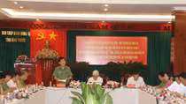 Đoàn kiểm tra việc thực hiện Chỉ thị số 09 của Ban Bí thư làm việc với Tỉnh ủy Bình Phước