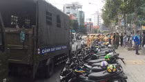 Hơn 40 mô tô vi phạm TTATGT ở Bình Dương
